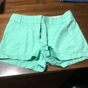 Mint green shorts